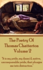 Image for Poetry Of Thomas Chatterton - Vol 2