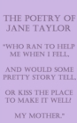 Image for Poetry Of Jane Taylor