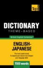 Image for Theme-based dictionary British English-Japanese - 7000 words