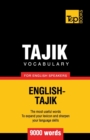 Image for Tajik vocabulary for English speakers - 9000 words