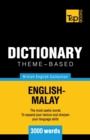 Image for Theme-based dictionary British English-Malay - 3000 words
