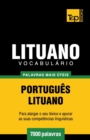 Image for Vocabul?rio Portugu?s-Lituano - 7000 palavras mais ?teis