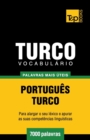 Image for Vocabul?rio Portugu?s-Turco - 7000 palavras mais ?teis
