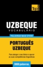 Image for Vocabul?rio Portugu?s-Uzbeque - 3000 palavras mais ?teis
