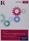 Image for Paper C01, fundamentals of management accounting: CIMA exam practice kit : Paper C01