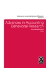 Image for Advances in accounting behavioral research. : Volume 18