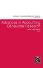 Image for Advances in accounting behavioral researchVolume 18