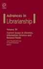 Image for Current issues in libraries, information science and related fields