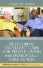 Image for Developing excellent care for people living with dementia in care homes