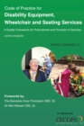 Image for Code of Practice for Disability Equipment, Wheelchair and Seating Services
