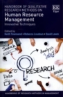 Image for Handbook of qualitative research methods on human resource management  : innovative techniques