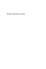 Image for Shadow banking in China: risk, regulation and policy