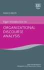 Image for Elgar introduction to organizational discourse analysis