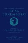 Image for The complete works of Rosa Luxemburg.Volume V,: Political writings
