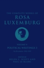 Image for The Complete Works of Rosa Luxemburg Volume V : Political Writings 3, On Revolution 1910–1919