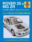 Image for Rover 25 &amp; MG ZR Petrol &amp; Diesel (Oct 99 - 06) Haynes Repair Manual