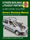 Image for Citroen Berlingo &amp; Peugeot Partner Diesel (June 08 - 16) 08 to 16 Haynes Repair Manual