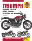 Image for Triumph Bonneville, T100, T120, Bobber, Thruxton, Street Twin, Cup, Scrambler Service &amp; Repair Manual (2016 to 2017)