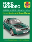 Image for Ford Mondeo Petrol &amp; Diesel (Oct 00 - Jul 03) Haynes Repair Manual