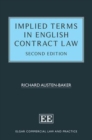 Image for Implied Terms in English Contract Law, Second Edition