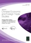 Image for Chinese FDI in Africa: a platform for development?: Journal of Chinese Economic and Foreign Trade Studies