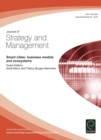 Image for Smart cities: business models and ecosystems: Journal of Strategy and Management