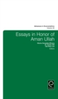 Image for Essays in honor of Aman Ullah