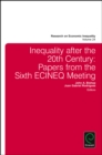 Image for Inequality after the 20th century  : papers from the sixth ECINEQ meeting