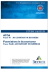 Image for ACCA - F1 Accountant in Business (for Exams Up to Aug 2016)