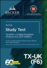 Image for ACCA Approved - Taxation - United Kingdom (TX-UK) (F6) - Finance Act 2017 (June 2018 to March 2019 exams)