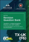 Image for ACCA Approved - Taxation - United Kingdom (TX-UK) (F6) - Finance Act 2017 (June 2018 to March 2019 exams)