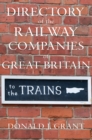 Image for Directory of British Railway Companies of Great Britain