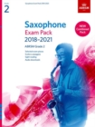 Image for Saxophone Exam Pack 2018-2021, ABRSM Grade 2 : Selected from the 2018-2021 syllabus. 2 Score &amp; Part, Audio Downloads, Scales &amp; Sight-Reading