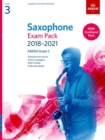 Image for Saxophone Exam Pack 2018-2021, ABRSM Grade 3 : Selected from the 2018-2021 syllabus. 2 Score &amp; Part, Audio Downloads, Scales &amp; Sight-Reading