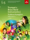 Image for Scales and Arpeggios for Trumpet and Brass Band Instruments (treble clef), ABRSM Grades 1-5, from 2023