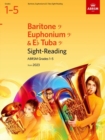 Image for Sight-Reading for Baritone (bass clef), Euphonium (bass clef), E flat Tuba (bass clef), ABRSM Grades 1-5, from 2023