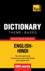 Image for Theme-based dictionary British English-Hindi - 9000 words