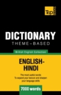 Image for Theme-based dictionary British English-Hindi - 7000 words