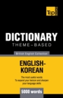 Image for Theme-based dictionary British English-Korean - 5000 words
