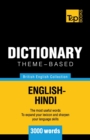Image for Theme-based dictionary British English-Hindi - 3000 words