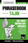 Image for English-Tajik phrasebook and 1500-word dictionary