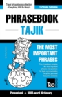 Image for English-Tajik phrasebook and 3000-word topical vocabulary