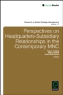 Image for Perspectives on Headquarters-Subsidiary Relationships in the Contemporary MNC
