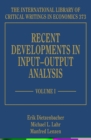 Image for Recent developments in input-output analysis