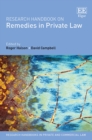 Image for Research Handbook on Remedies in Private Law