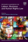 Image for Research handbook on labour, business and human rights law
