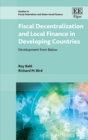 Image for Fiscal decentralization and local finance in developing countries: development from below