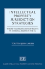 Image for Intellectual property jurisdiction strategies  : where to litigate unitary rights vs national rights in the EU