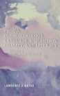 Image for Proto-Phenomenology, Language Acquisition, Orality and Literacy