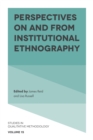 Image for Perspectives on and from institutional ethnography